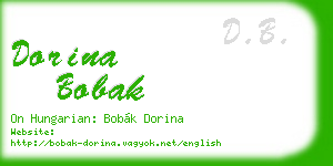 dorina bobak business card